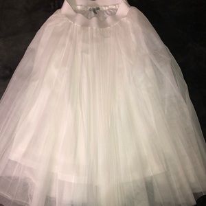 Charlotte Russe Skirts - White knee length tulle skirt Charlotte Russe Skirts - White knee length tulle skirt